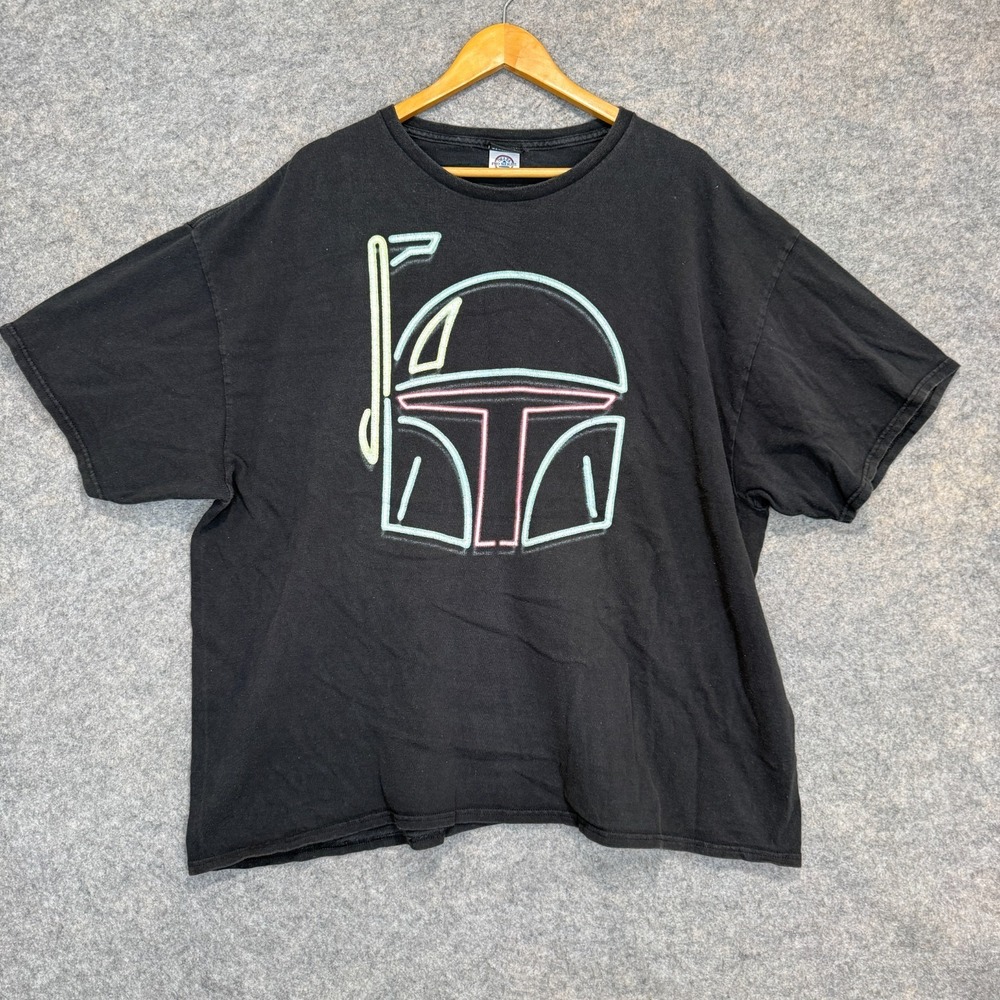 Vintage Star Wars Boba Fett Shirt Mens 3XL‎ ? Helmut Graphic Tee *